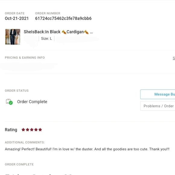 Oversized Maxi Duster Open front Cardigan Puff Black Small New - Picture 6 of 10